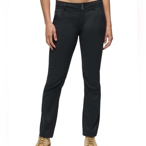 Prana Women’s Halle Straight Pant – Black – Size 8/SH – NWT - Picture 1 of 7